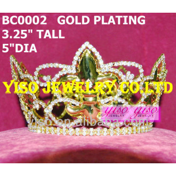 Gold Metall Runde Tiara